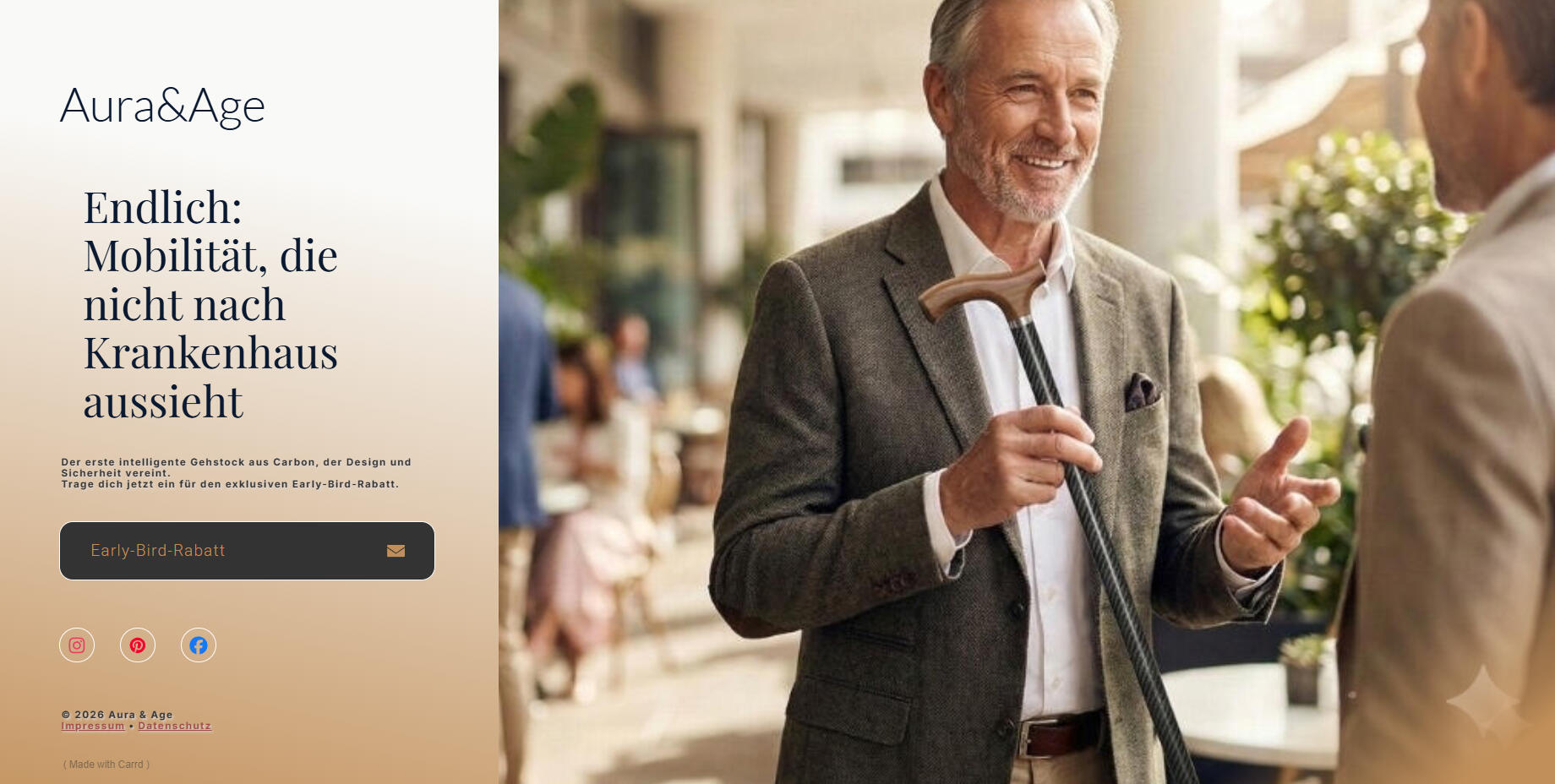 Aura&Age Landing Page+Mail connection